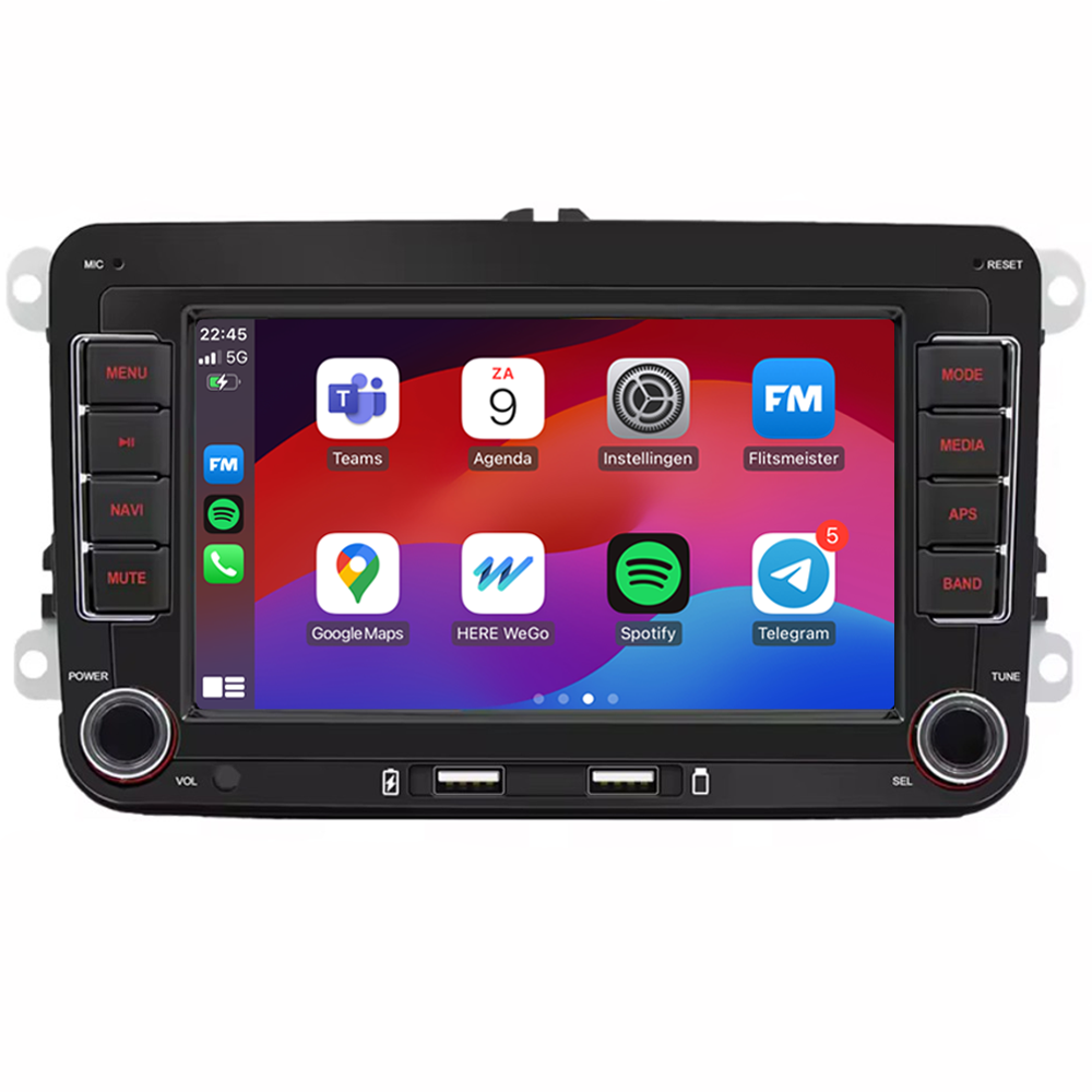 Volkswagen voor Polo - Golf - Caddy |H270 | Carplay & Android Auto | 64GB