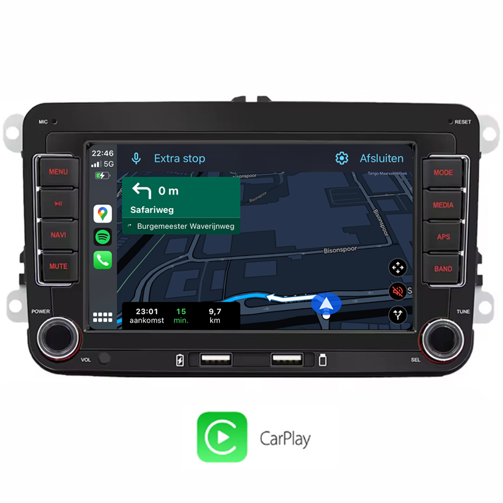 Volkswagen voor Polo - Golf - Caddy |H270 | Carplay & Android Auto | 64GB